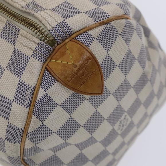 LOUIS VUITTON Damier Azur Speedy 30 Hand Bag N41533 LV Auth BD864 - Picture 15 of 16